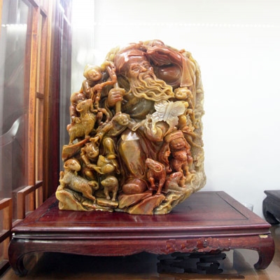 寿山石 苏武牧羊