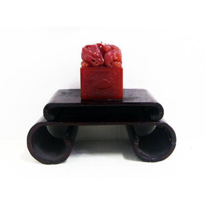 寿山石 石钮方章